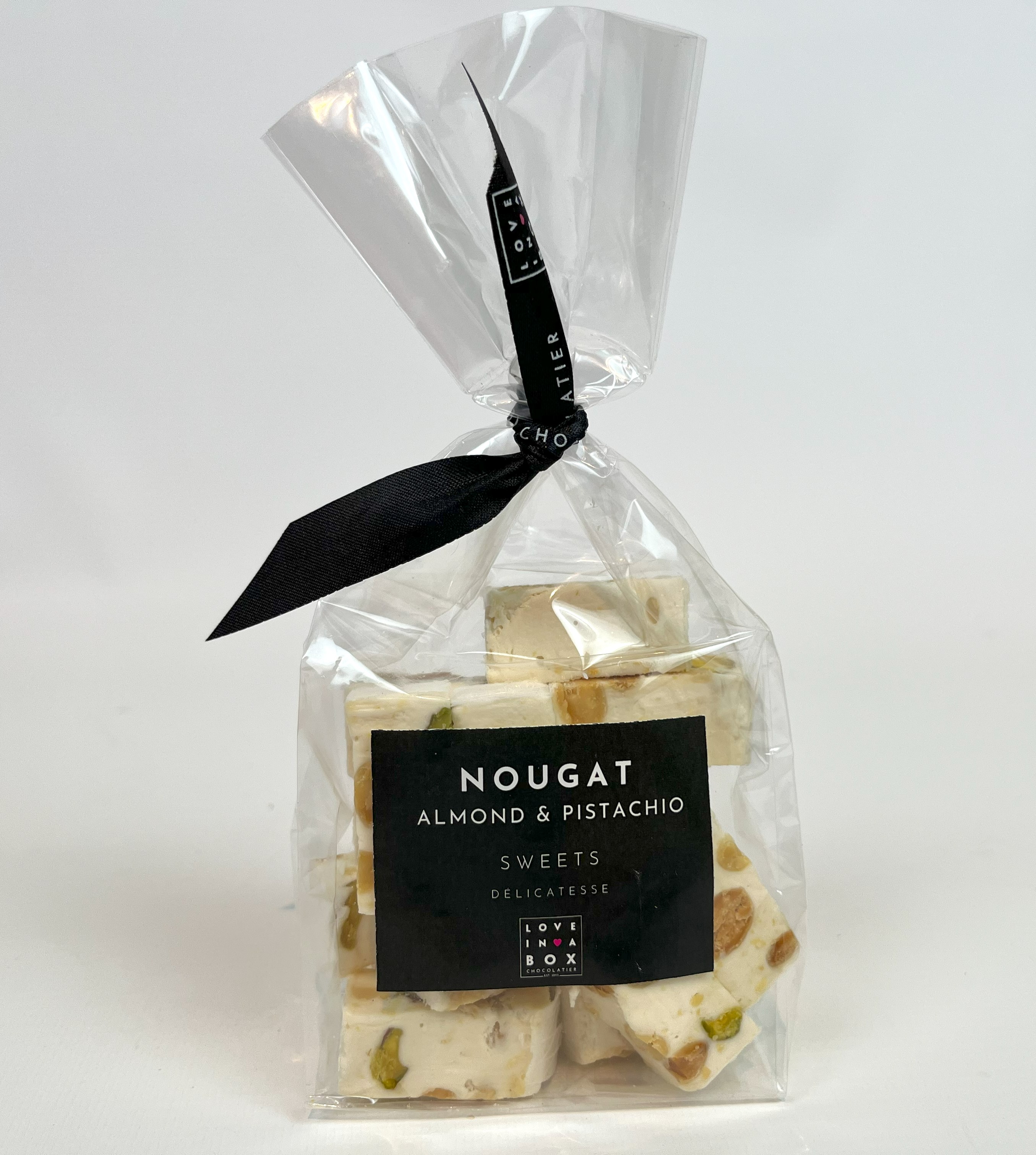 Nougat Almond & Pistachio | Love in a Box | weicher Nougat mit Mandeln und Pistazien | 125 g