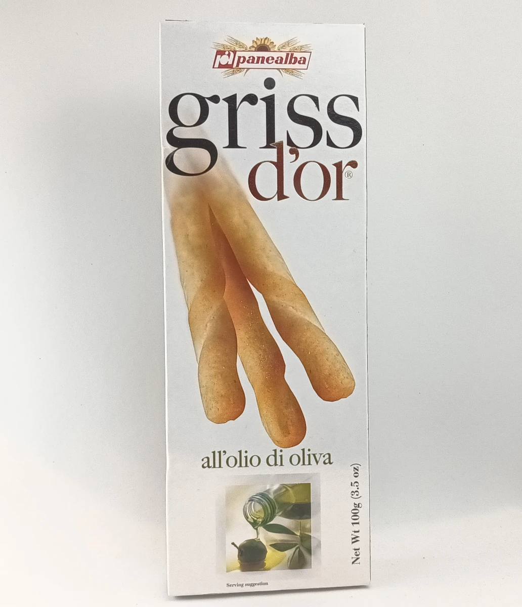 Griss D'OR Grissini | Panelalba | Olivengeschmack | all'olio di olivia | 100 g