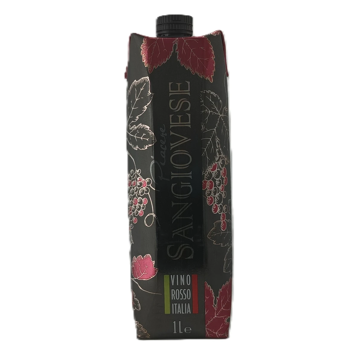Piacere Sangiovese Vino Rosso | 1 Liter Getränkekarton | 11,0% vol. alc.
