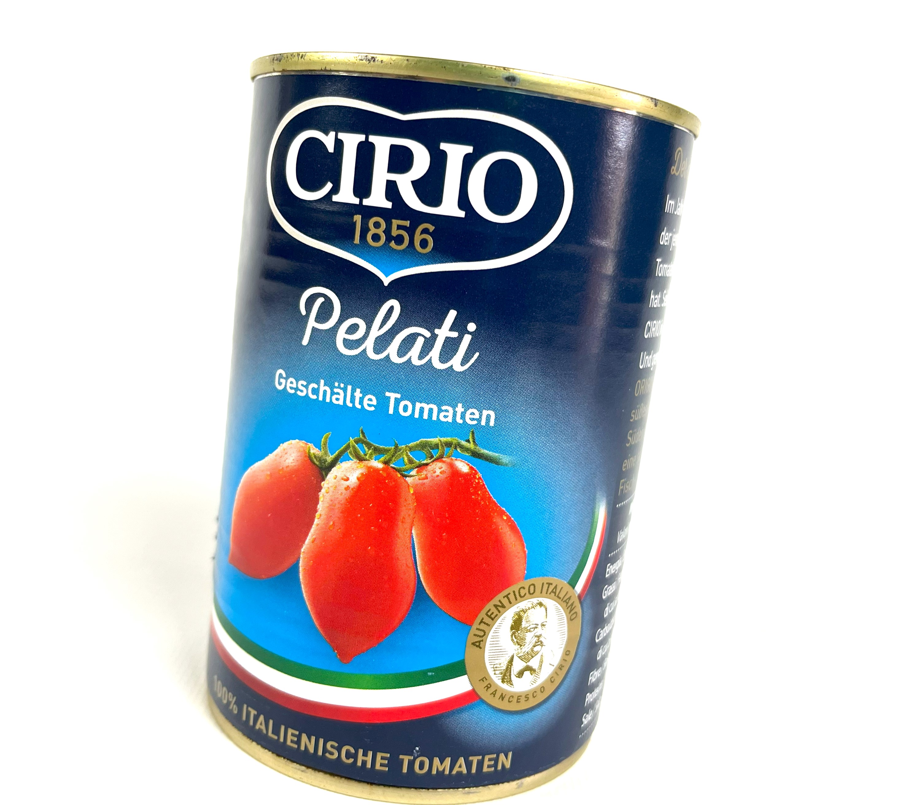 Pomodori Pelati | Francesco Cirio | 400g Nettogewicht | 240 g Abtropfgewicht| geschälte Tomaten Pomodori Pelati | Francesco Cirio | 400g Nettogewicht | 240 g Abtropfgewicht| geschälte Tomaten
