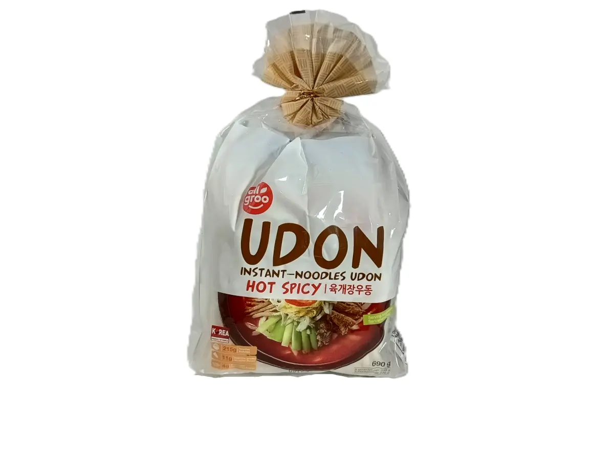Udon Instant Nudeln | Hot Spicy | allgroo | 690 g | 3 Portionen Udon Instant Nudeln | Hot Spicy | allgroo | 690 g | 3 Portionen