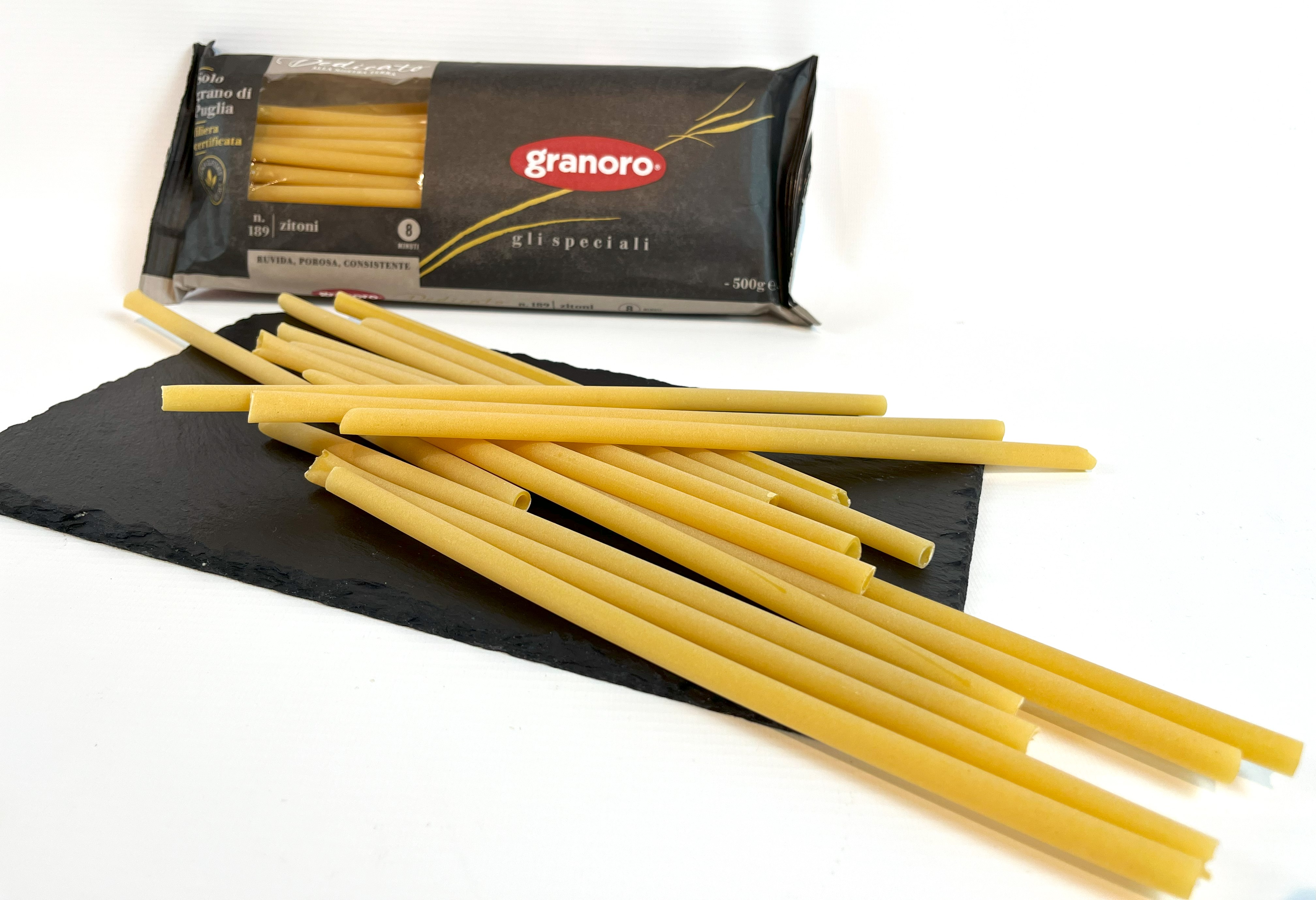 Zitoni n° 189 | Gli Speciali | Granooro di Puglia | Dedicato | 500 g  Zitoni n° 189 | Gli Speciali | Granooro di Puglia | Dedicato | 500 g