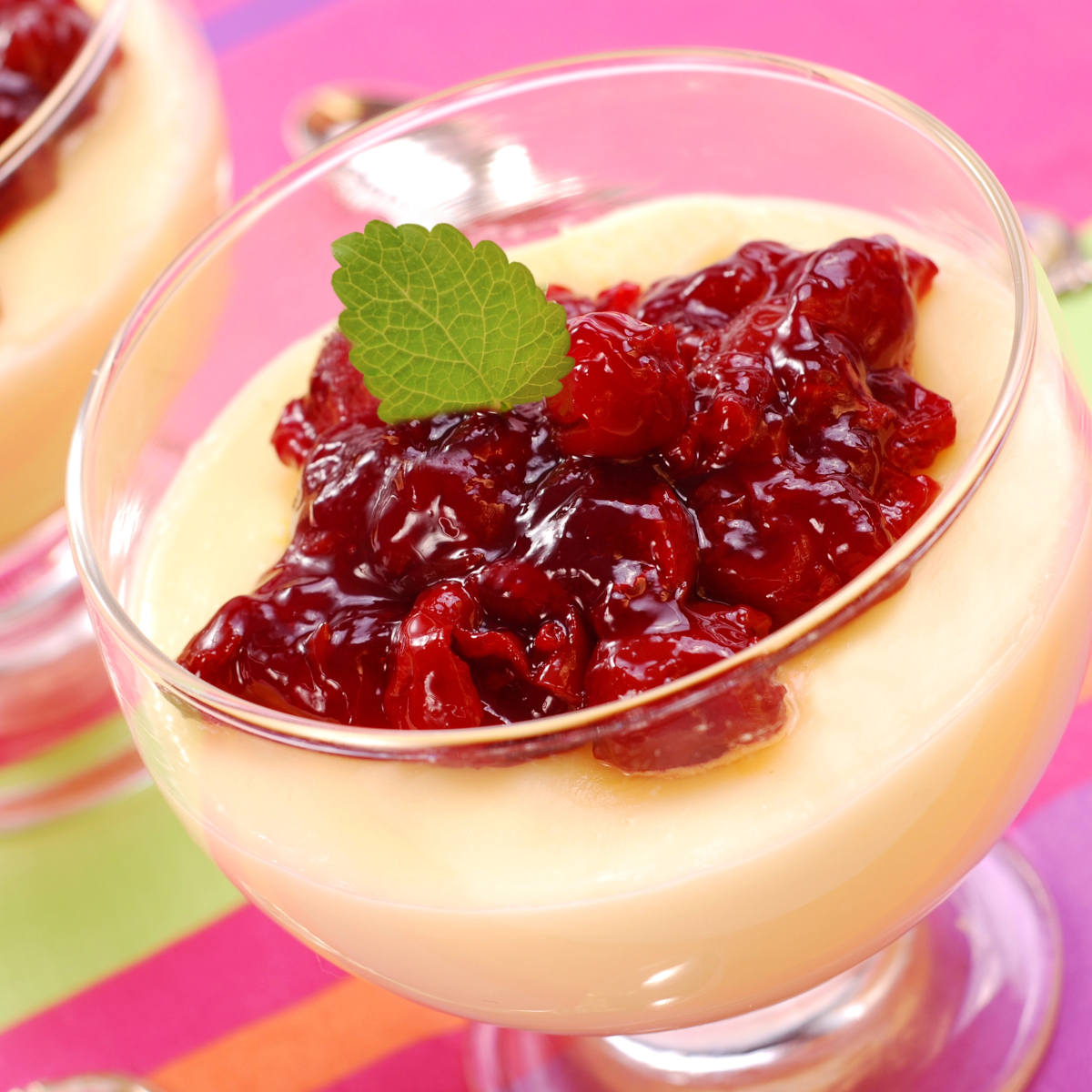 Amarena Kirschen auf Dessert