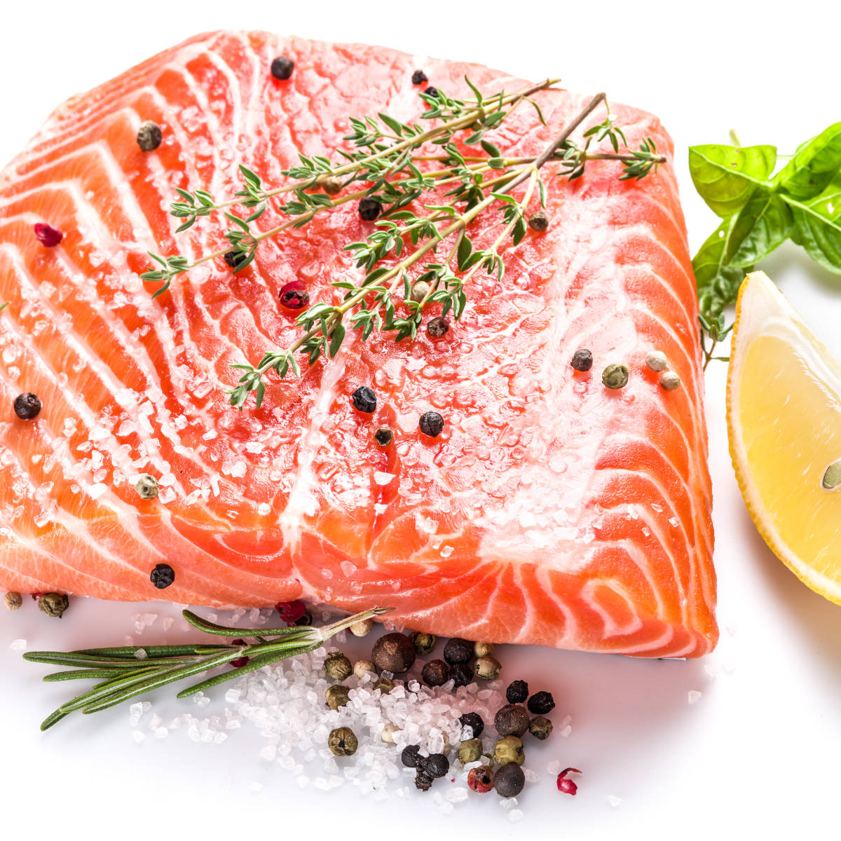 Lachsfilet mit Zitrone