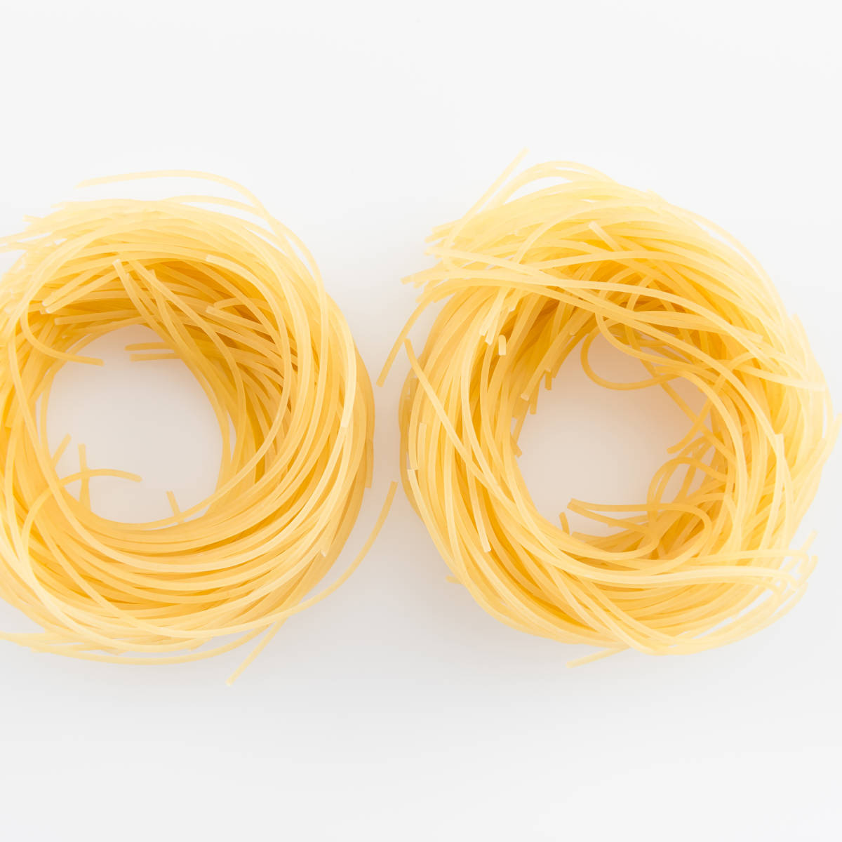 Nudelnester Nahaufnahme