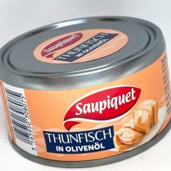 Thunfischstücke in Olivenöl