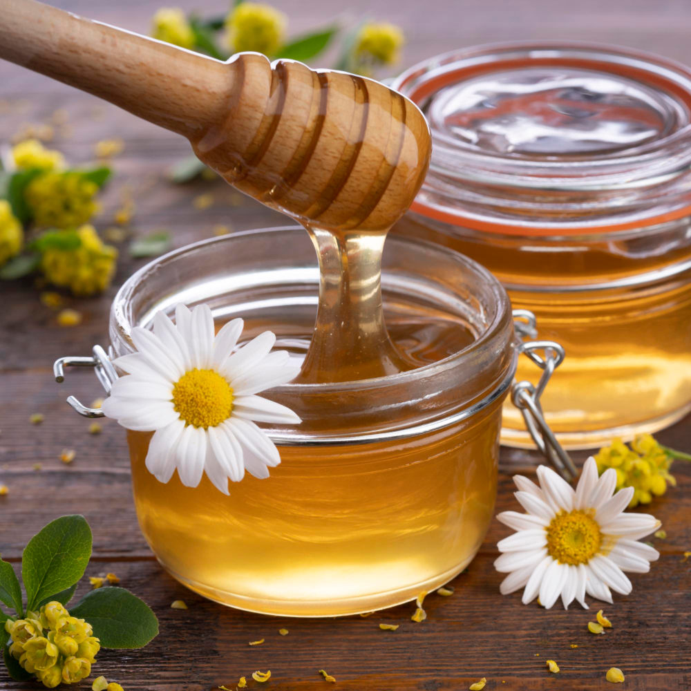 Köstliche Blumen Honig