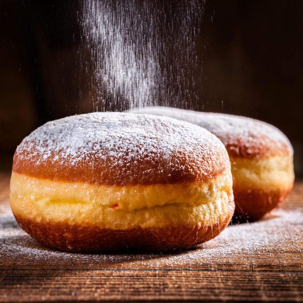 Köstliche Puder-Donuts