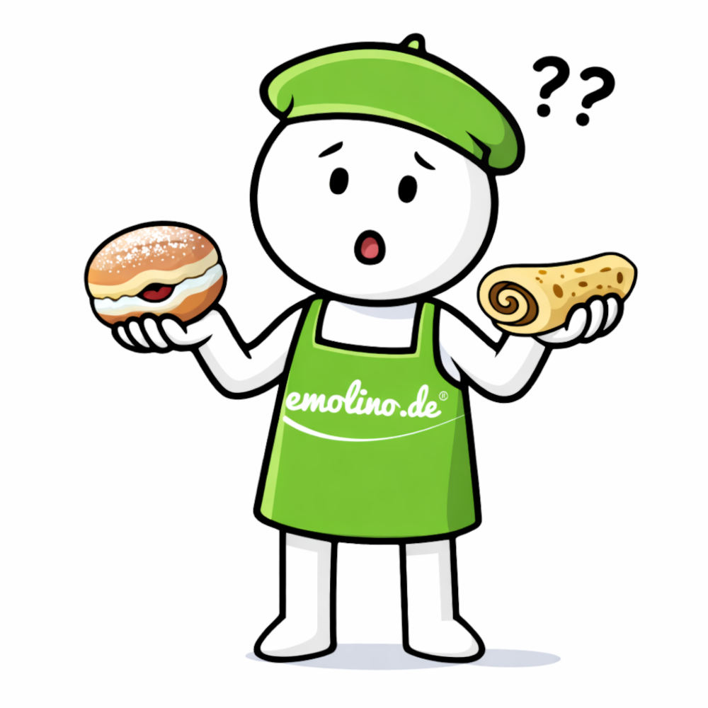 emolino will den Unterschied zwischen Krapfen und Pfannkuchen wissen