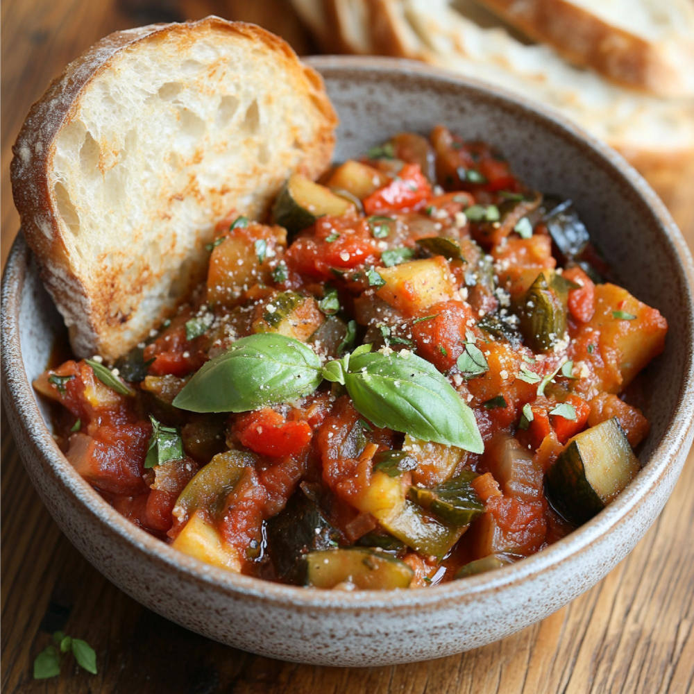 Ein klassisches französisches Ratatouille-Gericht