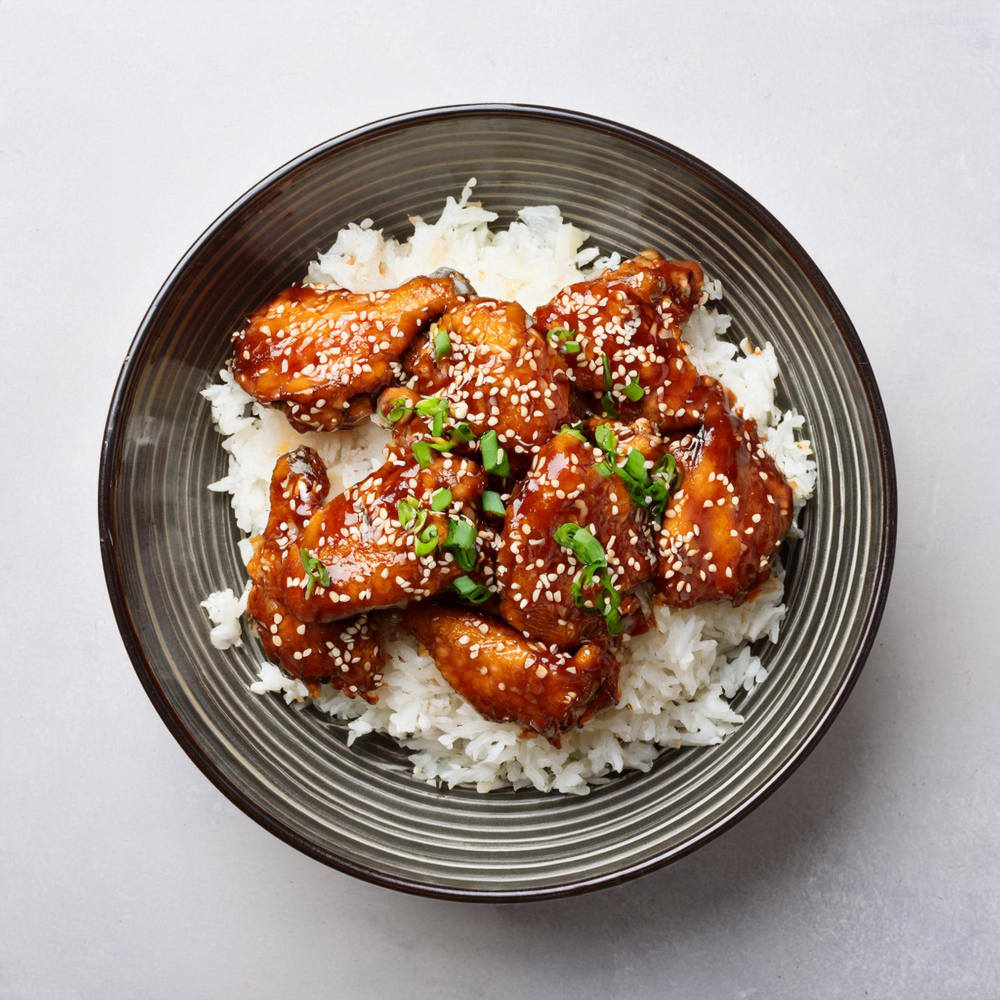 Sesam-Hühnchen-Asiatische Speisen